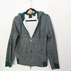 Armani Exchange Men’s Charcoal & Green Hoodie